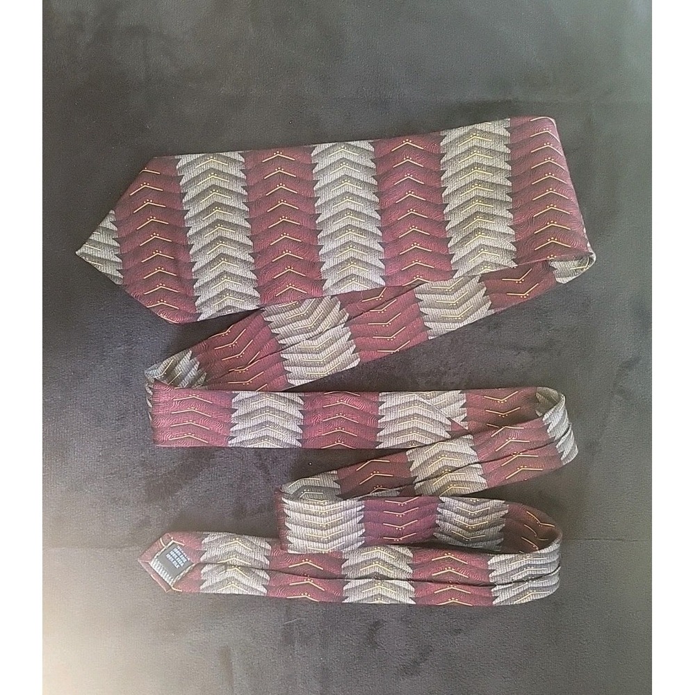 Peebles Executive‎ Collection Burgundy Silk Tie